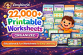 22,000+ Kids Printable Worksheets 📚 | All-in-One Learning Bundle | Instant Access | AmyWorld