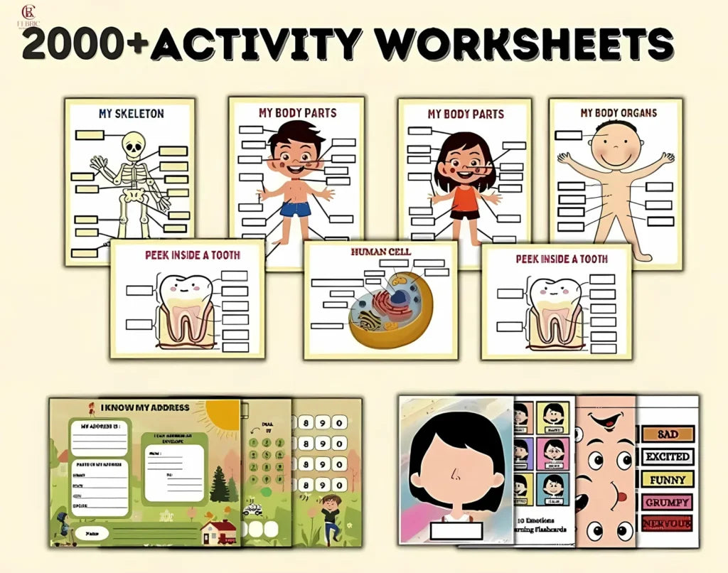 11,000+ Printable Kids Activity Worksheets Bundle | Learning & Fun Pack | Instant Download – AmyWorld