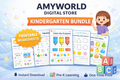 Kindergarten Worksheets Bundle | 1000+ Printable Activities | Preschool Learning Pack | Kids Educational Worksheets | Instant Download