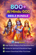 800+ AI Hindu God Reels Bundle | Devotional Viral Reels Pack | Instant Download – AmyWorld