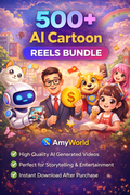 500+ Cartoon Story Reels Bundle | Viral Cartoon Story Videos | Instant Download – AmyWorld