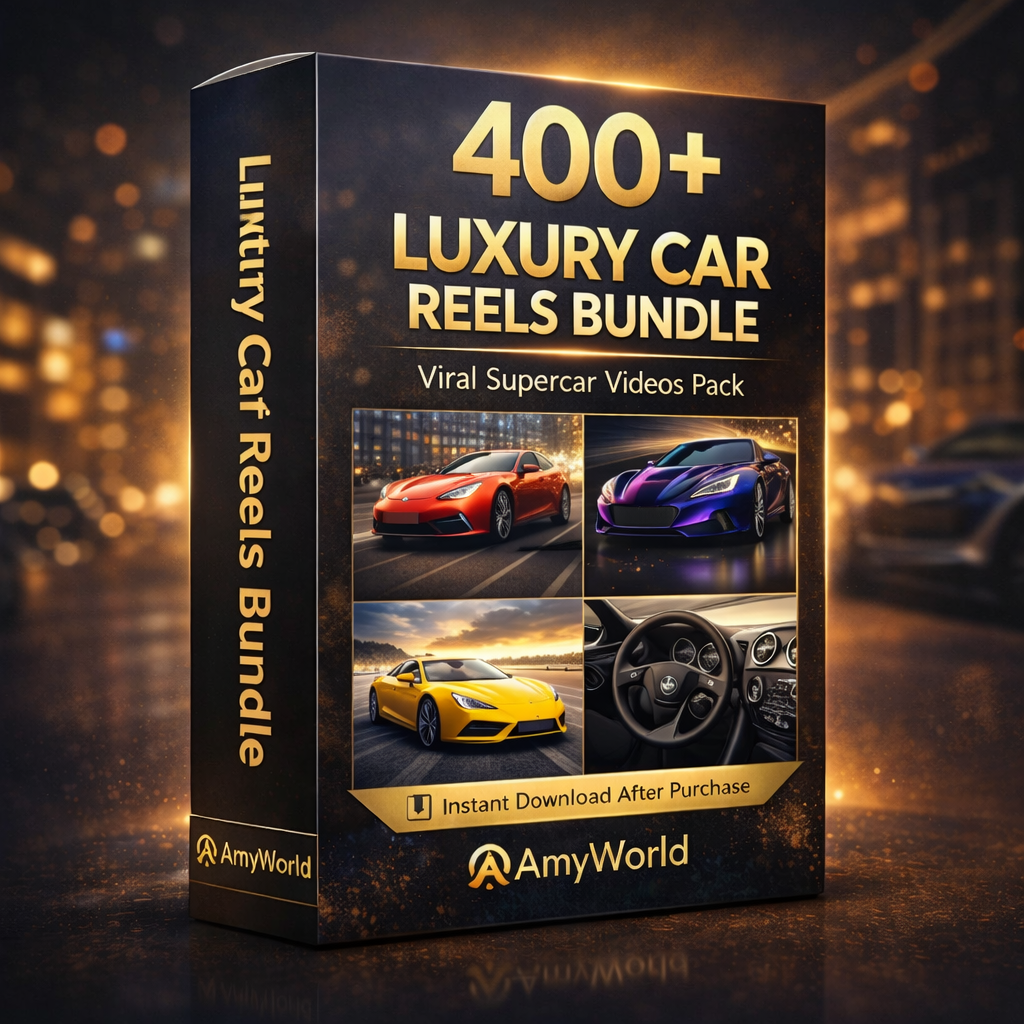400+ Luxury Car Reels Bundle | Viral Supercar Videos Pack | Instant Download – AmyWorld