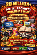 30 Million+ Digital Products Maha Mega Bundle | All-in-One Business Kit | Instant Download – AmyWorld