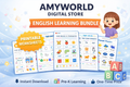 English Learning Worksheets Bundle | 2000+ Printable Activities | Phonics, CVC Words, Sight Words | Kindergarten & Preschool | Instant Download