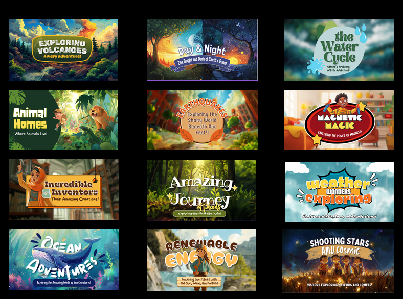 AmyWorld Ultimate Kids Story Bundle – 48+ Animated Stories with Voice Narration | Instant Download | Lifetime Access