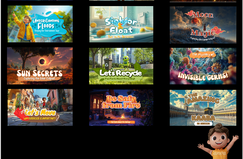 AmyWorld Ultimate Kids Combo Bundle – 125+ Animated Story & Adventure Videos | Voice Narration| Instant Download