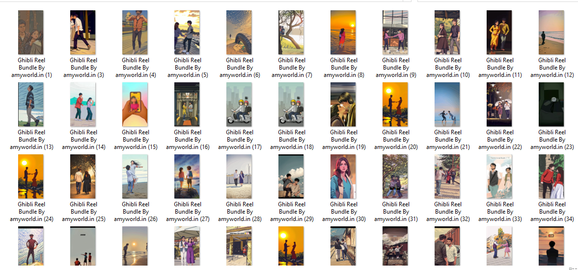 1500+ Ghibli Style Reels with Music Bundle | Aesthetic Anime Reels Pack | Instant Download – AmyWorld