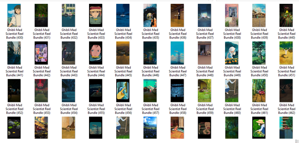 1500+ Ghibli Style Reels with Music Bundle | Aesthetic Anime Reels Pack | Instant Download – AmyWorld