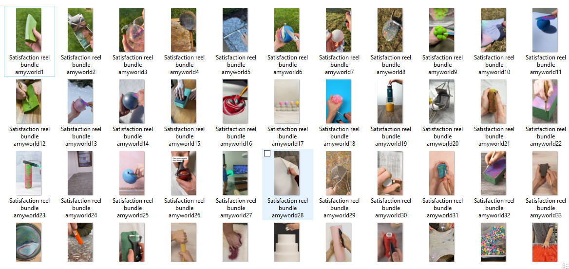900+ Satisfaction Reels Bundle | Viral Satisfying Videos Pack | Instant Download – AmyWorld